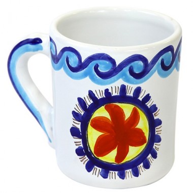 Tazza Mug Ceramiche De Simone decorata a mano Tramontana Tazza Mug Ceramiche De Simone decorata a mano Tramontana